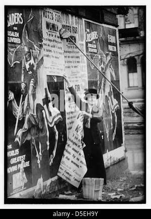 Suffragetten, die Buchung von Rechnungen (LOC) Stockfoto