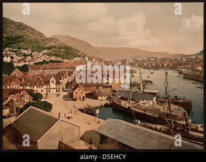 [Allgemeine Ansicht von Walkendorffs Turm, Bergen, Norwegen] (LOC) Stockfoto