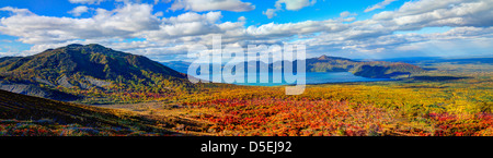 Landschaft im Shikotsu-Toya-Nationalpark in Hokkaido, Japan. Stockfoto