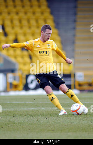 Livingston, Schottland. Samstag, 30. März 2013. Burton O'Brien während Livingston V Dunfermline, SFL Div 1 Spiel Braidwood Motor Company-Stadion. Bildnachweis: Colin Lunn / Alamy Live News Stockfoto