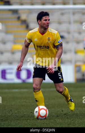 Livingston, Schottland. Samstag, 30. März 2013. Craig Barr während Livingston V Dunfermline, SFL Div 1 Spiel Braidwood Motor Company-Stadion. Bildnachweis: Colin Lunn / Alamy Live News Stockfoto