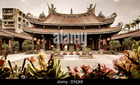 Dalongdong Baoan Tempel in Taipei, Taiwan Stockfoto