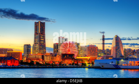 Skyline von Yokohama, Japan Stockfoto