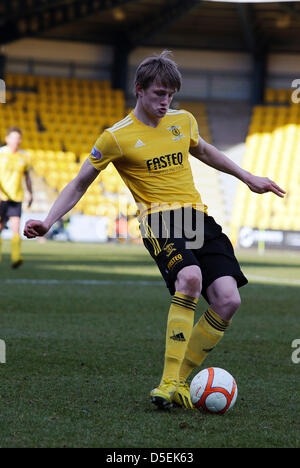 Livingston, Schottland. Samstag, 30. März 2013. Coll Donaldson während Livingston V Dunfermline, SFL Div 1 Spiel Braidwood Motor Company-Stadion. Bildnachweis: Colin Lunn / Alamy Live News Stockfoto