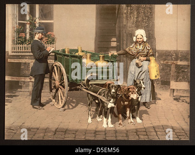 [Flämische Milch Frauen, Antwerpen, Belgien] (LOC) Stockfoto