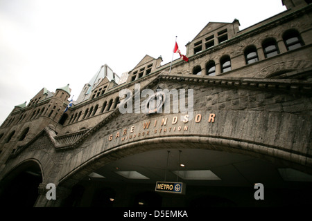 Windsor befindet sich der ehemalige Bahnhof in Montreal, Quebec. Stockfoto