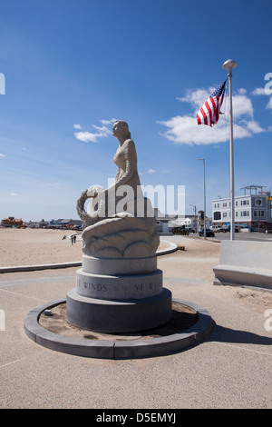 Eine Statue in Hampton Beach, New Hampshire, USA Stockfoto