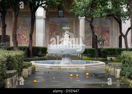 Santa Chiara Chlostro (Kloster) in Neapel Italien Stockfoto