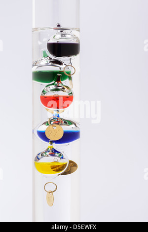 Galileo-thermometer Stockfoto