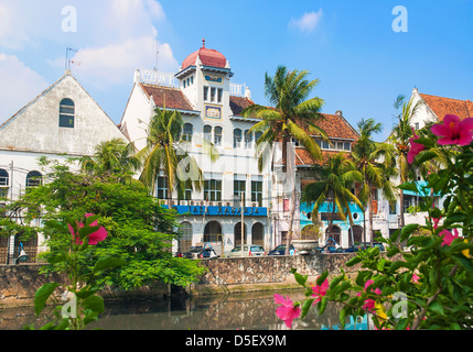 niederländischen kolonialen Gebäuden in alte Stadt Jakarta Indonesien Stockfoto