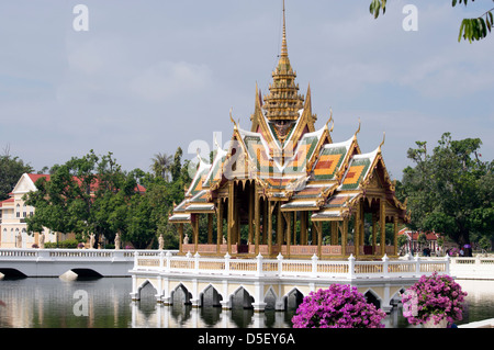 Bang Pa-In königlicher Palast, auch bekannt als die Sommer-Palast, in der Nähe von Bangkok, Thailand. Stockfoto