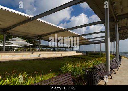 Gatun-Schleusen-Besucherzentrum. Colon, Republik Panama, Mittelamerika Stockfoto