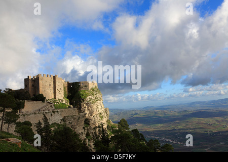 Die Venus-Burg von Erice, Sizilien, Italien Stockfoto