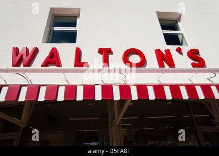 Das Walmart Visitor Center in Bentonville, Arkansas residiert in Waltons 5 & 10-Cent-Store. Stockfoto