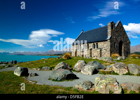 die Kirche der gute Hirte, Lake Tekapo, Neuseeland Südinsel Stockfoto