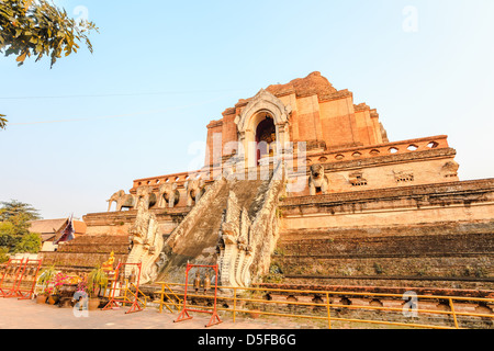 alten Pagode im Wat Chedi Luang, Chiang Mai, thailand Stockfoto