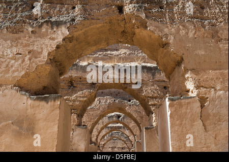 Königlichen Pferdeställe, Meknès, Marokko Stockfoto