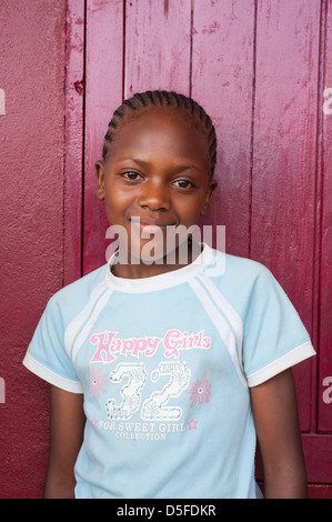 Muslimische Mädchen in der Nähe von Bamenda Kamerun Stockfoto