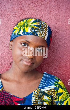 Muslimische Mädchen in der Nähe von Bamenda Kamerun Stockfoto