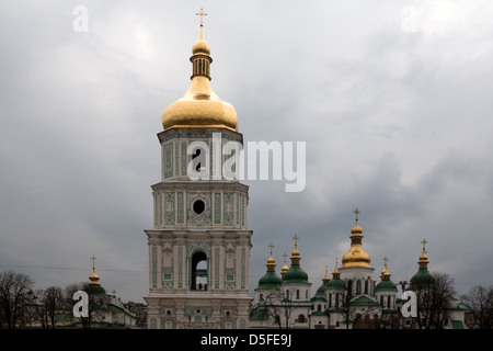 Der Glockenturm, Sophia-Kathedrale, Sobor Sviatoyi Sofiyi, Kiew, Ukraine Stockfoto