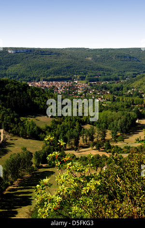 Kalkstein-Schlucht oberhalb St. Antonin Noble Val, Tarn et Garonne, Frankreich