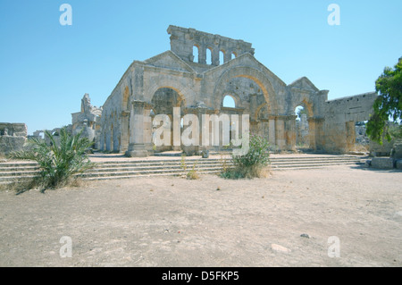 Ruinen der Kirche Saint Simeon Stylites, Syrien Stockfoto