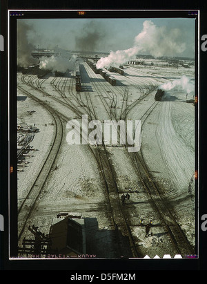 Gesamtansicht einer der Klassifizierung Werften der C & NW RR., Chicago, Ill. (LOC) Stockfoto