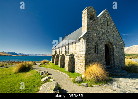 Kirche des guten Hirten, Lake Tekapo, Südinsel, Neuseeland Stockfoto