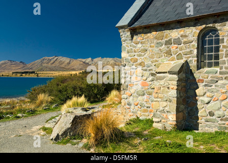 Kirche des guten Hirten, Lake Tekapo, Südinsel, Neuseeland Stockfoto