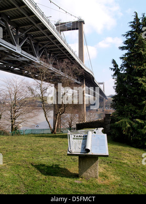 Tamar Brücke, Cornwall, UK 2013 Stockfoto