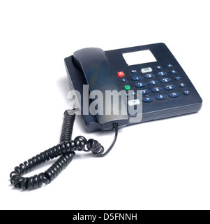 Telefon isoliert auf weißem Hintergrund Stockfoto