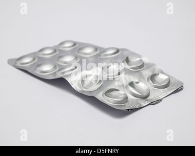 Tabletten Blister pack Stockfoto