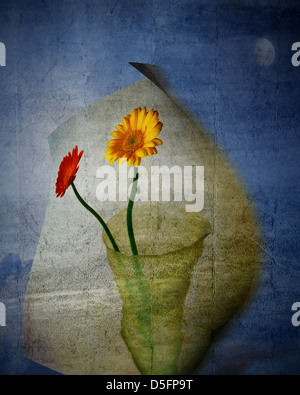 DIGITALE Kunst: Blowing in the Wind Stockfoto