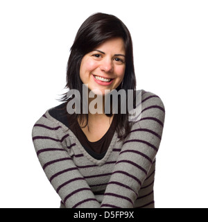 Porträt des netten jungen Frau, Blick in die Kamera Stockfoto