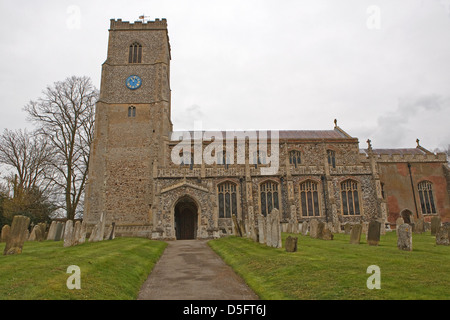 St. Martins Kirche Fincham in Norfolk Stockfoto