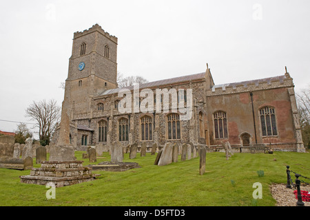 St. Martins Kirche Fincham in Norfolk Stockfoto