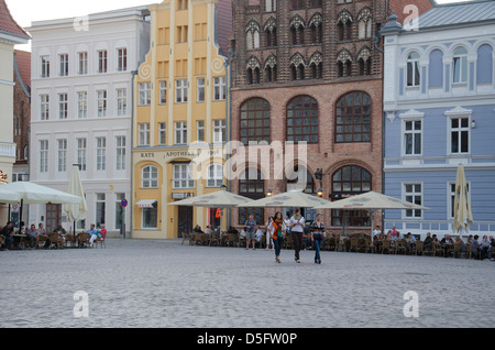 Stadtansichten aus Stralsund in Deutschland Stockfoto