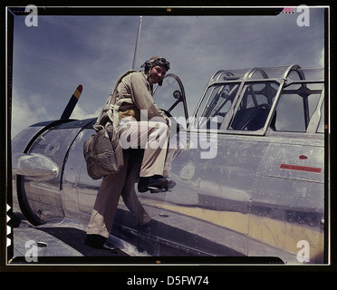 Cadet L. Deitz an der Naval Air Base, Corpus Christi, Texas (LOC) Stockfoto