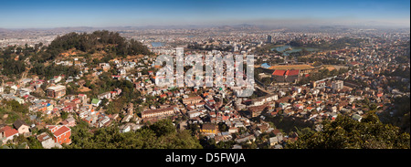 Antananarivo, Madagaskar-Panorama Blick auf die Stadt von Haute-Ville Stockfoto