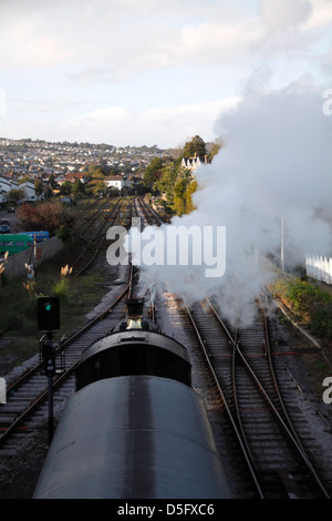 Dampfzug in Paignton Devon England Stockfoto