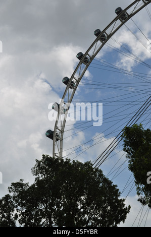 Singapore Flyer, das größte Beobachtungsrad der Welt, Downtown Core, Singapur Stockfoto