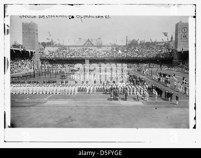 Eröffnungstag, Stockholm Olympischen Spiele (LOC) Stockfoto