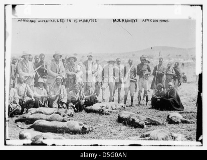 Morgen arbeiten - in 15 Minuten - Paul Raineys afrikanischen Jagd getötet. (LOC) Stockfoto