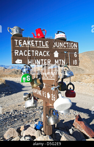 Einen Wasserkocher Junction, Death Valley Nationalpark, Kalifornien USA Stockfoto