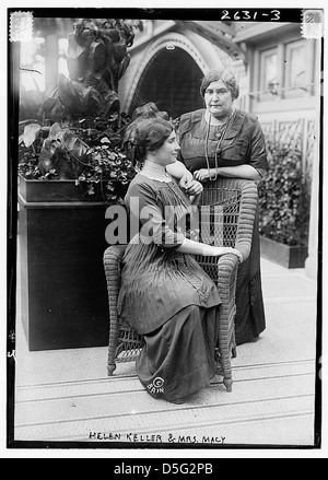 Helen Keller & Mrs Macy (LOC) Stockfoto