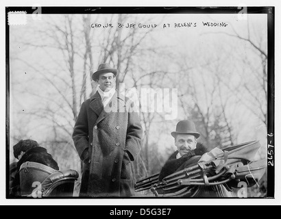 Geo. Jr. & Jay Gould bei Helen Hochzeit (LOC) Stockfoto