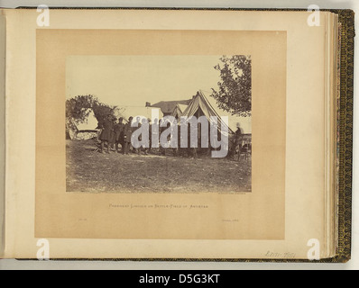 Präsident Lincoln auf Schlachtfeld Antietam, Oktober 1862 (LOC) Stockfoto