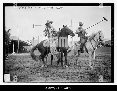 Wilden Westen Polo, Coney Island (LOC) Stockfoto