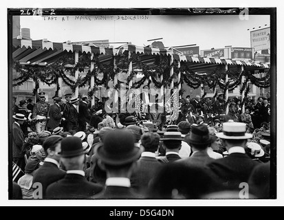 Taft bei MAINE Denkmal Einweihung (LOC) Stockfoto