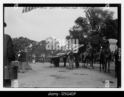 MAINE Denkmal--Blumen von Kubaner (LOC) Stockfoto